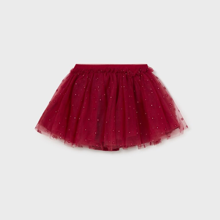 MAYORAL JUPE EN TULLE - CERISE