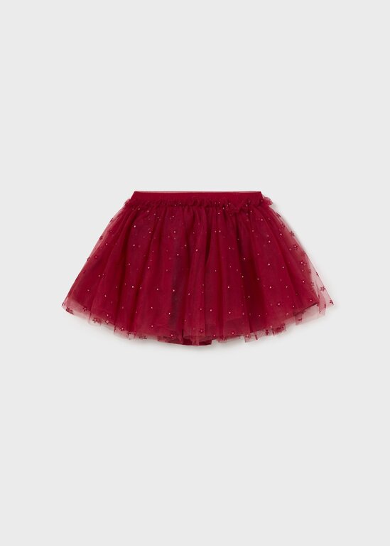 JUPE EN TULLE - CERISE