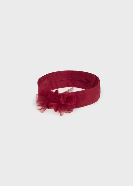 MAYORAL BANDEAU ÉTOILÉ EN TULLE - CERISE