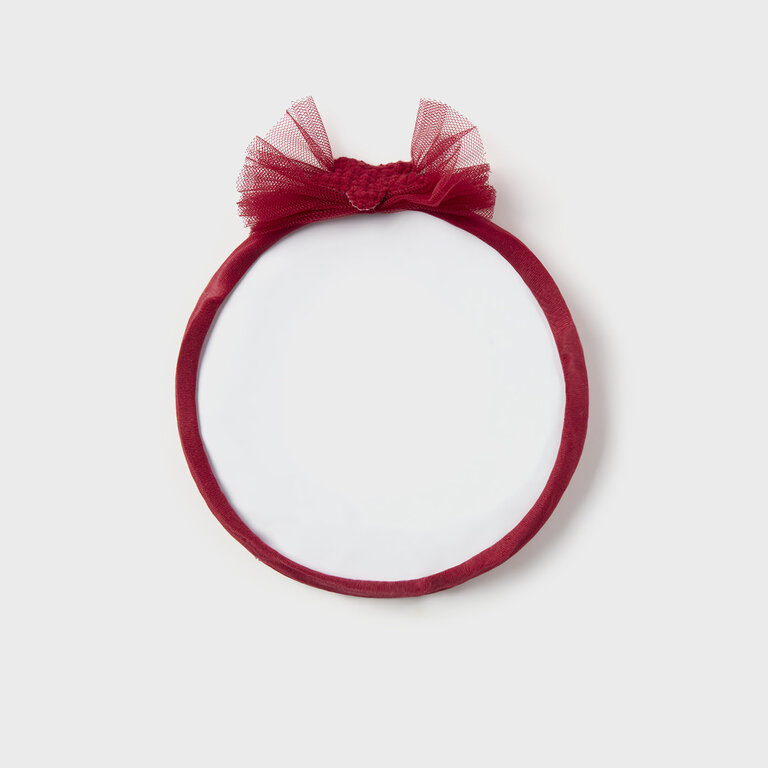 MAYORAL BANDEAU ÉTOILÉ EN TULLE - CERISE