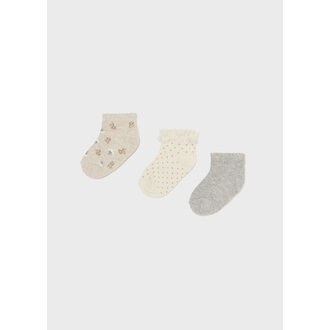 MAYORAL ENSEMBLE DE 3 PAIRES DE CHAUSSETTES - ACIER