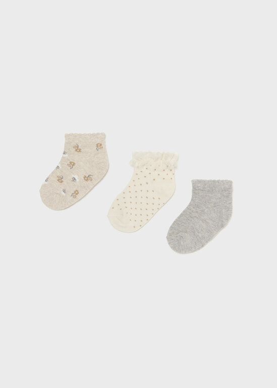 MAYORAL ENSEMBLE DE 3 PAIRES DE CHAUSSETTES - ACIER
