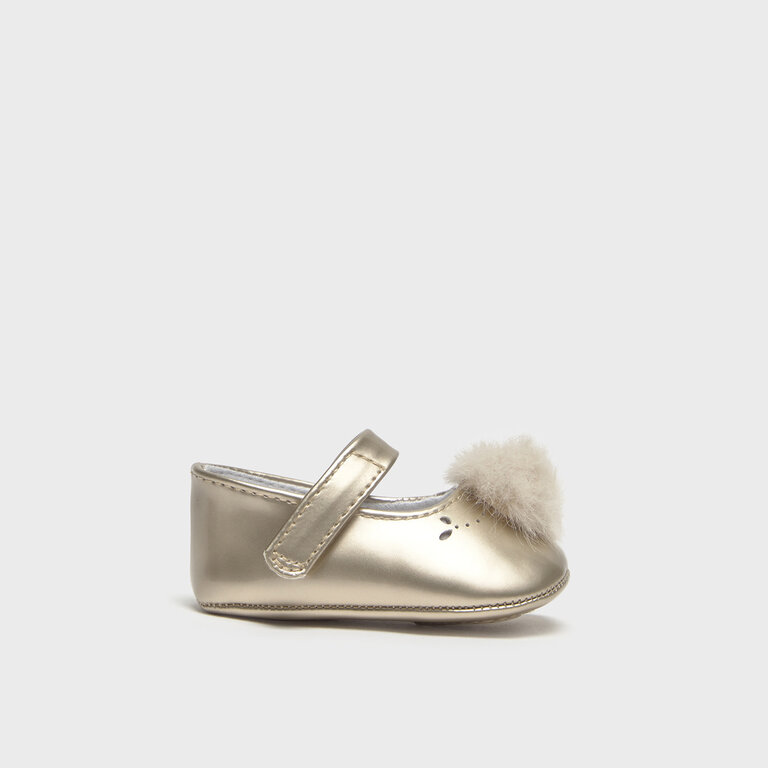 MAYORAL CHAUSSURES CÉRÉMONIE À POMPON - CHAMPAGNE