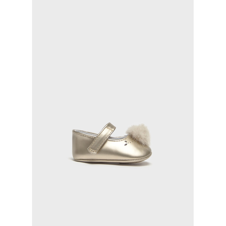 MAYORAL CHAUSSURES CÉRÉMONIE À POMPON - CHAMPAGNE