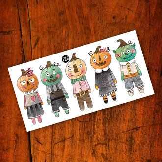 PICO TATOO TATOUAGES TEMPORAIRES - LES ÉPOUVENTAILS EN CITROUILLES