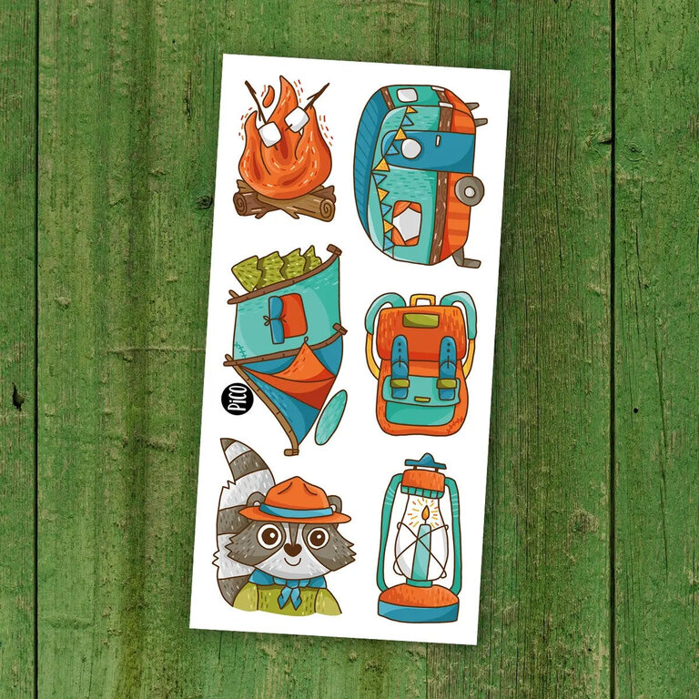 PICO TATOO TATOUAGES TEMPORAIRES - LE CAMPING