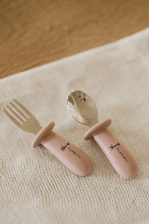 MICASSO & CO ENSEMBLE CUILLÈRE ET FOURCHETTE - MAUVE