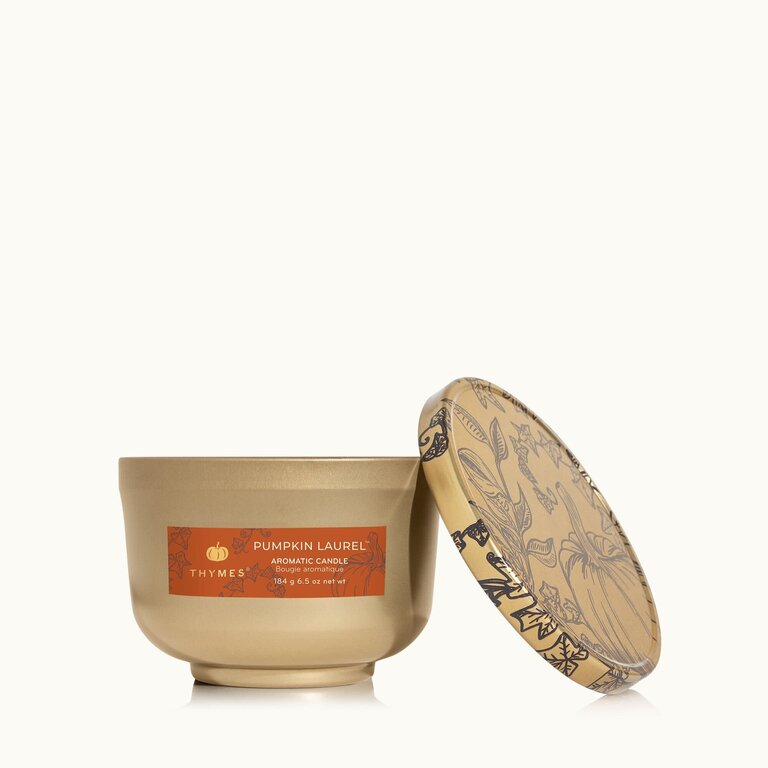 THYMES BOUGIE EN ÉTAIN - PUMPKIN LAUREL - 6,5OZ