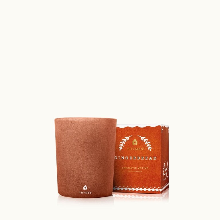 THYMES VOTIVE CANDLE - GINGERBREAD - 2OZ