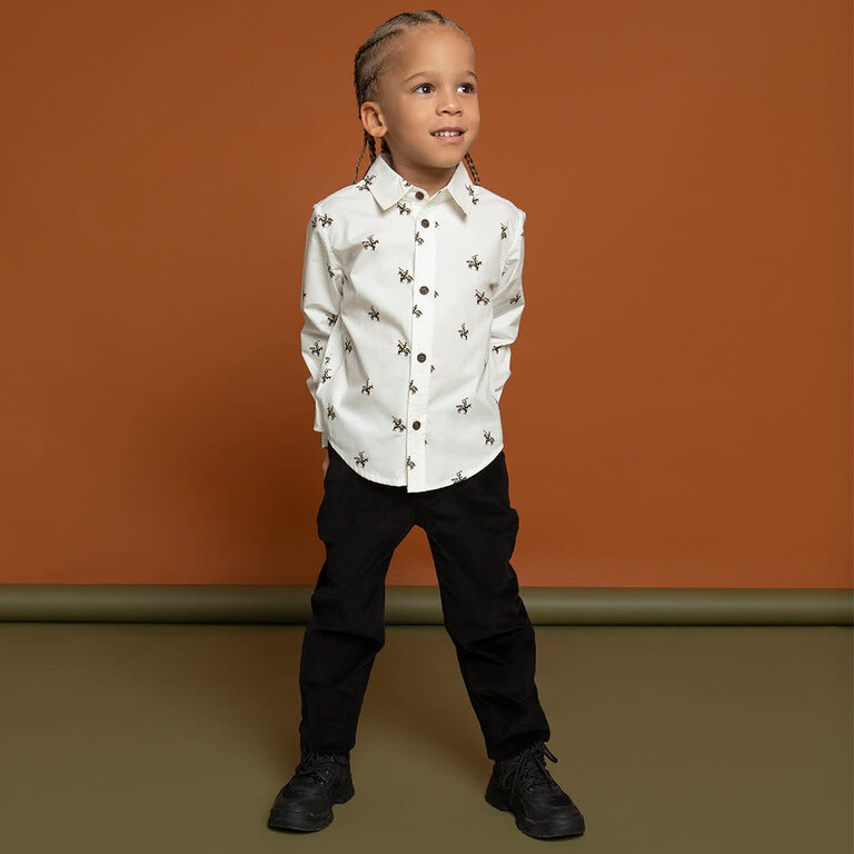 MILES THE LABEL CHEMISE À IMPRIMÉ CHEVALIERS - BLANC