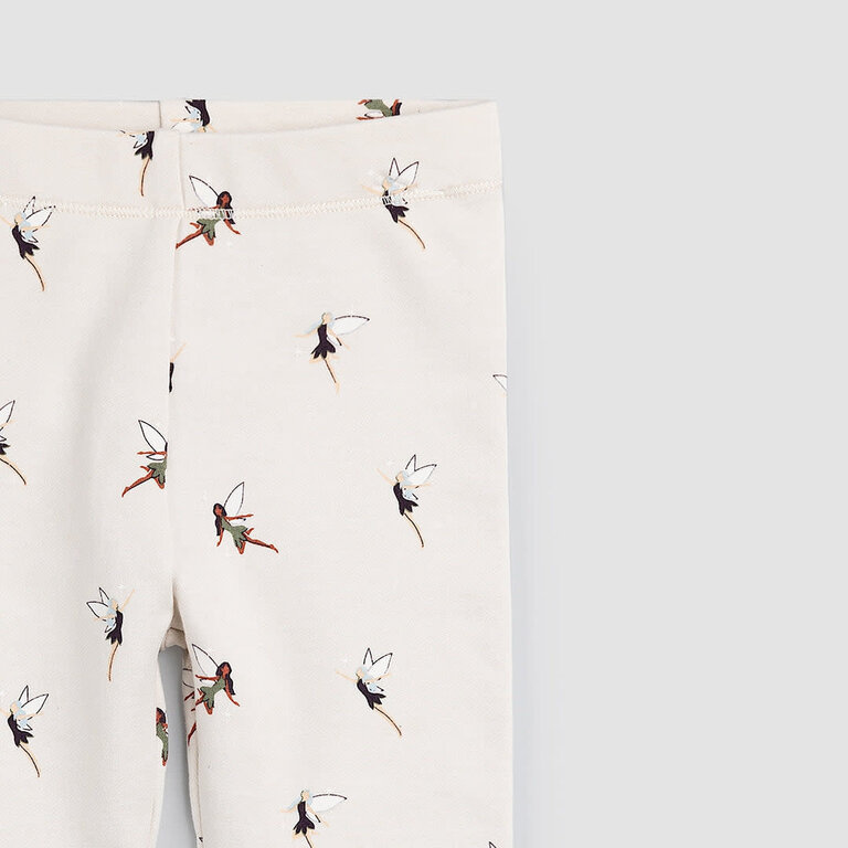 MILES THE LABEL LEGGING À IMPRIMÉ DE FÉES - BLANC CASSÉ