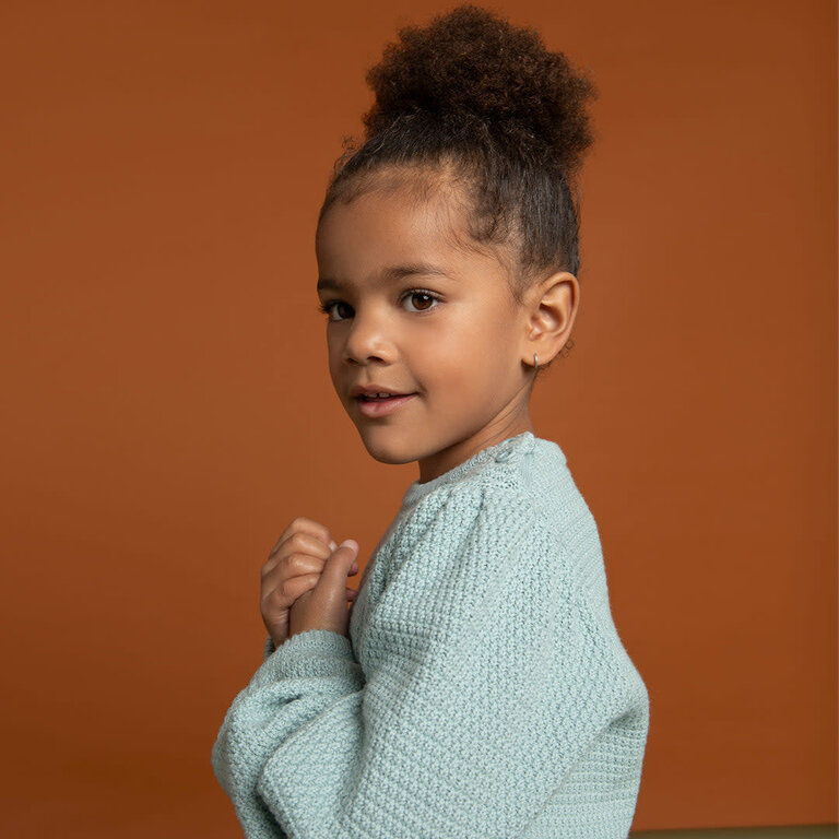 MILES THE LABEL TRICOT MANCHES BALLONS - BLEU NUAGE