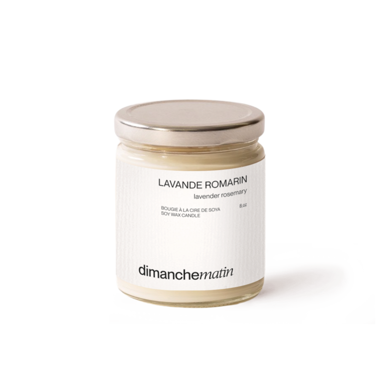 DIMANCHE MATIN CHANDELLE 8 OZ - LAVANDE ROMARIN