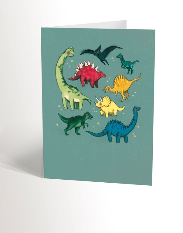 VALÉRIE BOIVIN CARTE DE SOUHAITS - PLEIN DE DINOS