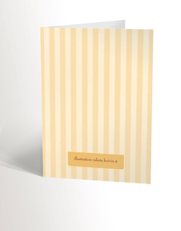 VALÉRIE BOIVIN CARTE DE SOUHAITS - HÉRISSON AU PETIT CHAPEAU