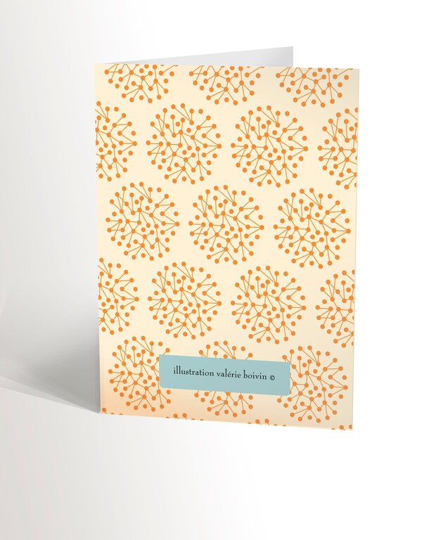 VALÉRIE BOIVIN CARTE DE SOUHAITS - CHAT QUI POUSSE