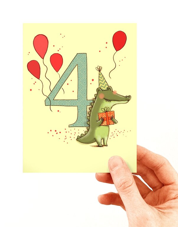 VALÉRIE BOIVIN CARTE DE SOUHAITS - 4 ANS