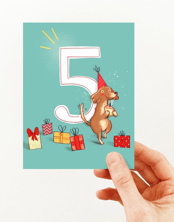 VALÉRIE BOIVIN CARTE DE SOUHAITS - 5 ANS