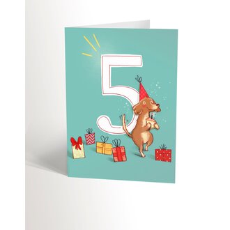 VALÉRIE BOIVIN GREETING CARD - 5 YEARS OLD
