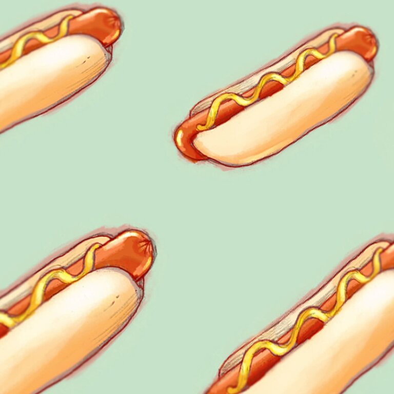 VALÉRIE BOIVIN CARTE DE SOUHAITS - HOT-DOG