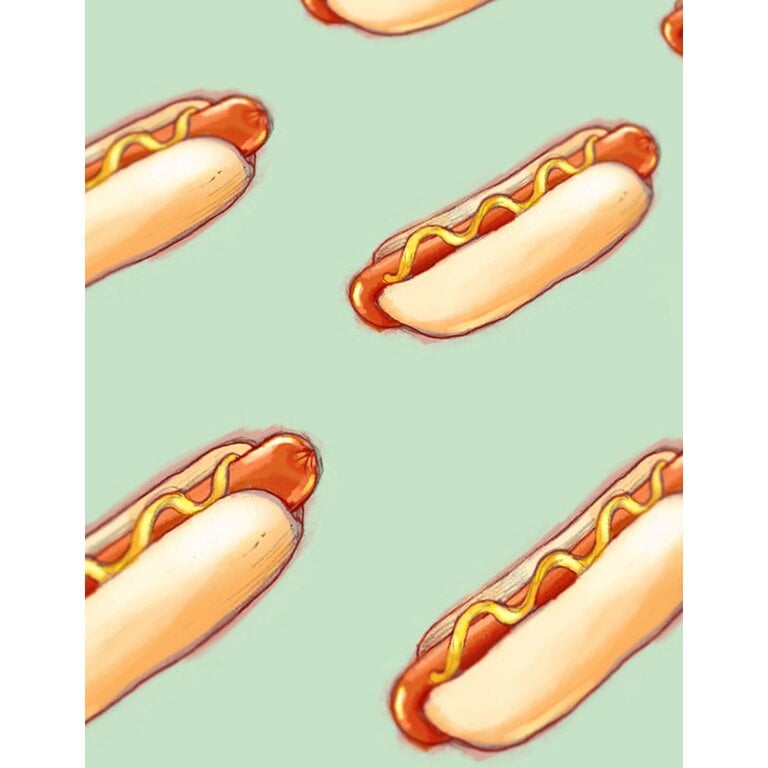 VALÉRIE BOIVIN CARTE DE SOUHAITS - HOT-DOG
