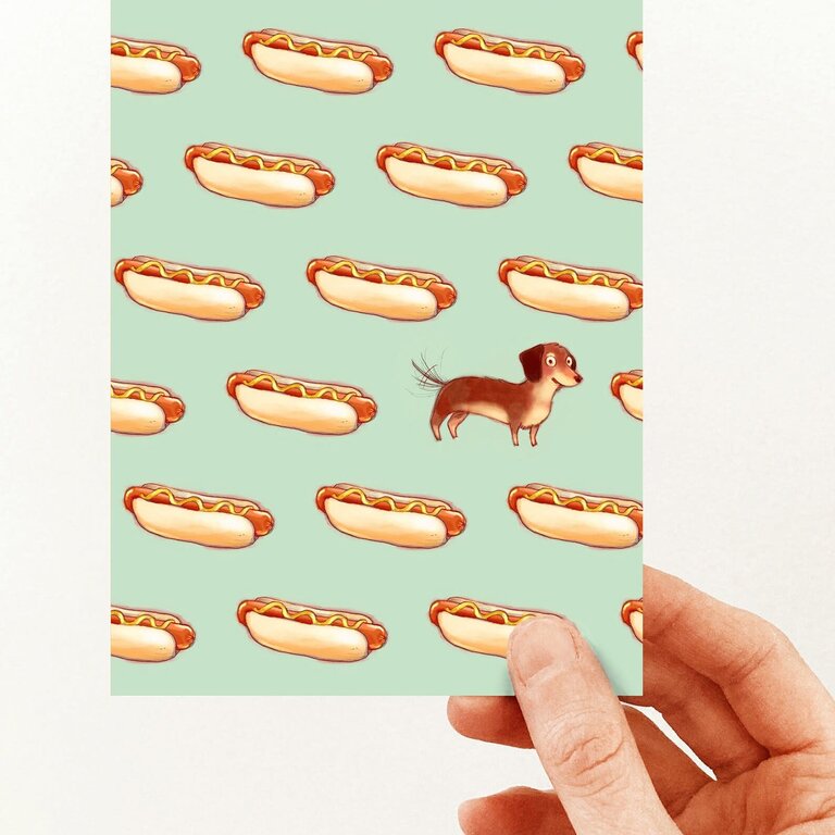 VALÉRIE BOIVIN CARTE DE SOUHAITS - HOT-DOG