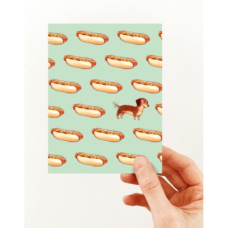 VALÉRIE BOIVIN GREETING CARD - HOT DOG