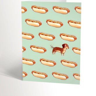 VALÉRIE BOIVIN CARTE DE SOUHAITS - HOT-DOG