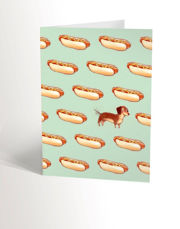 VALÉRIE BOIVIN CARTE DE SOUHAITS - HOT-DOG