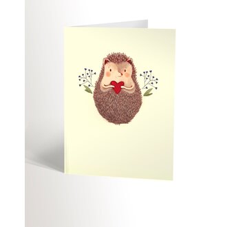 VALÉRIE BOIVIN CARTE DE SOUHAITS - HÉRISSON MIGNON