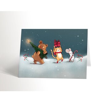 VALÉRIE BOIVIN CARTE DE SOUHAITS - PARADE DE NOËL