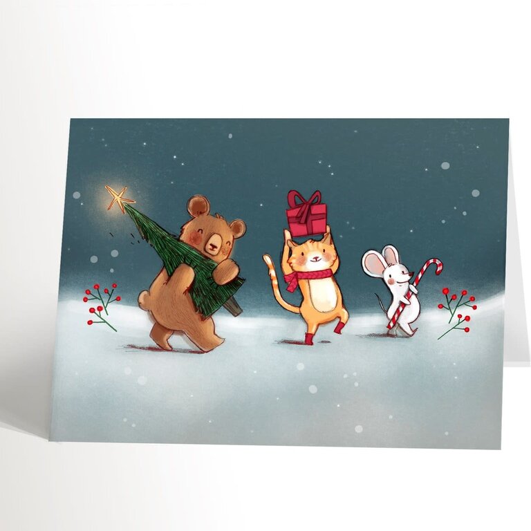 VALÉRIE BOIVIN CARTE DE SOUHAITS - PARADE DE NOËL