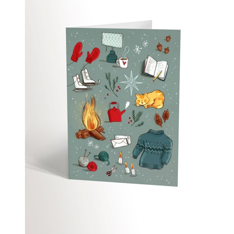 VALÉRIE BOIVIN CARTE DE SOUHAITS - RÉCONFORT D'HIVER