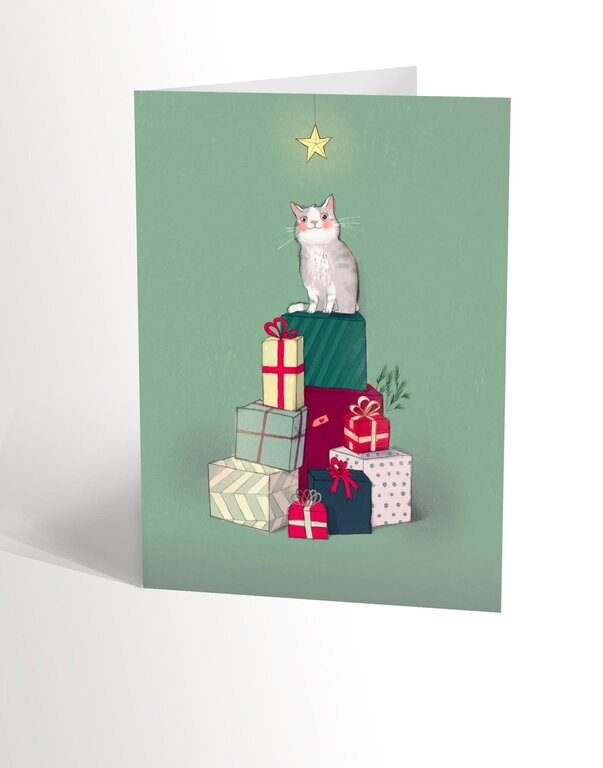 VALÉRIE BOIVIN CARTE DE SOUHAITS - MONTAGNE DE CADEAUX