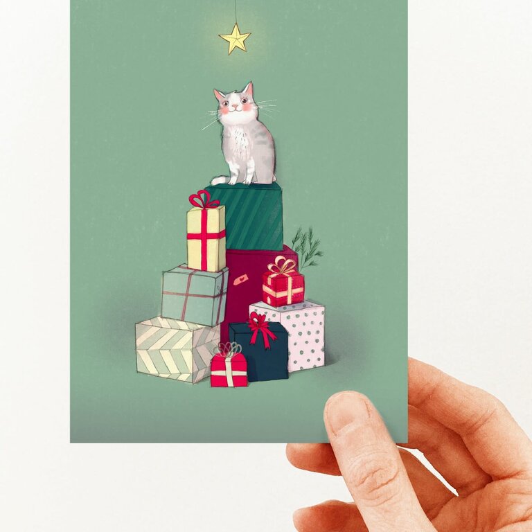 VALÉRIE BOIVIN CARTE DE SOUHAITS - MONTAGNE DE CADEAUX