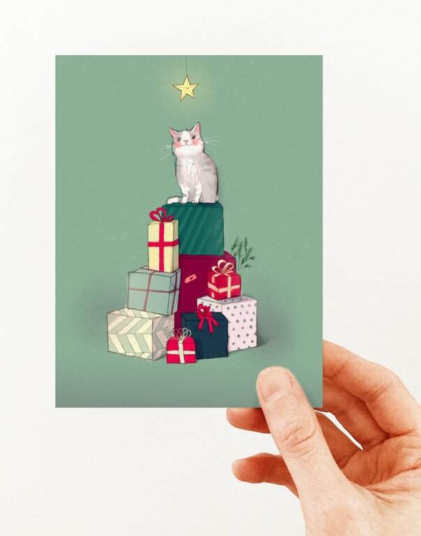 VALÉRIE BOIVIN CARTE DE SOUHAITS - MONTAGNE DE CADEAUX