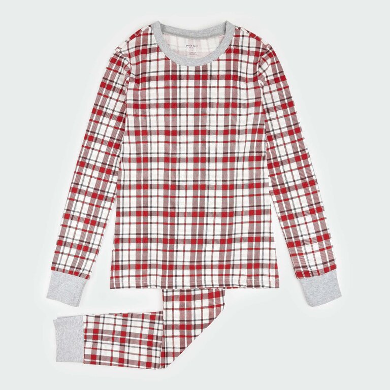 PETIT LEM PYJAMA POUR FEMME À CARREAUX - ROUGE