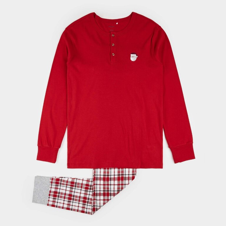 PETIT LEM PYJAMA POUR HOMME À CARREAUX - ROUGE