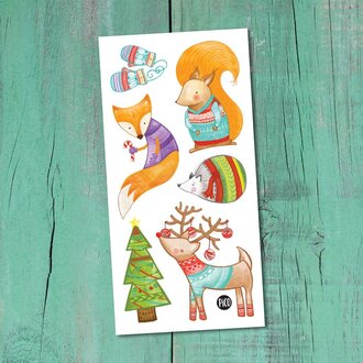 PICO TATOO TATOUAGES TEMPORAIRES - FORÊT HIVERNAL