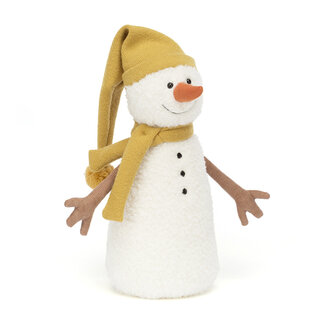 JELLYCAT PELUCHE - LENNY LE BONHOMME DE NEIGE JAUNE - GRAND