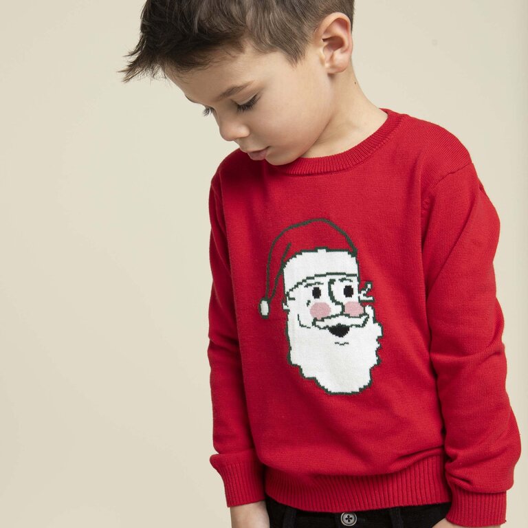 MILES THE LABEL PULL À IMPRIMÉ DU PÈRE NOËL - ROUGE