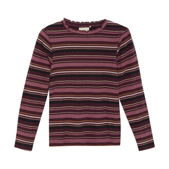 MINYMO CHANDAIL À RAYURES MULTI - FRAMBOISE