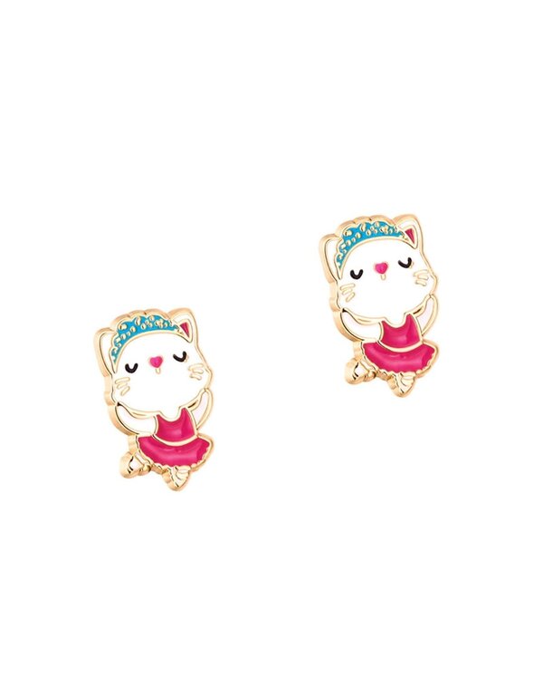 GIRL NATION BOUCLES D'OREILLES - CHAT BALLERINE