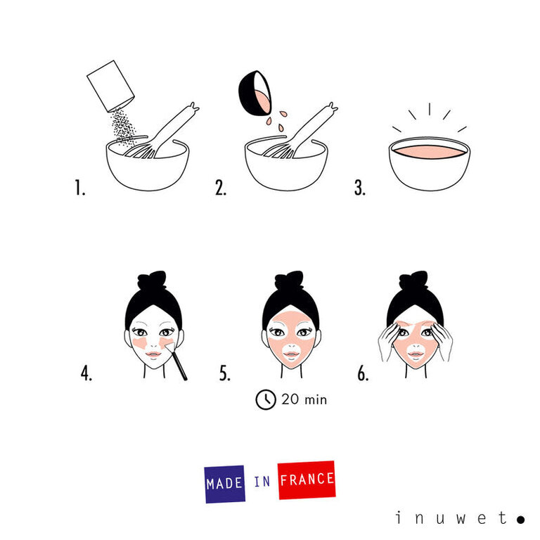 INUWET MASQUE PEEL OFF DO IT YOURSELF - ROSE-LITCHI