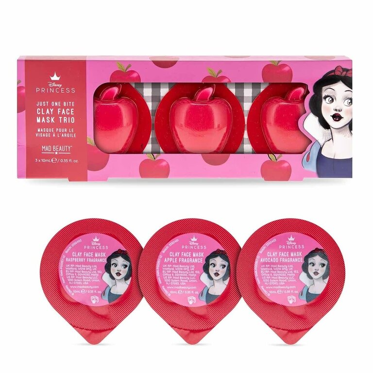 MAD BEAUTY TRIO DE MASQUE À L'ARGILE POUR LE VISAGE - BLANCHE-NEIGE
