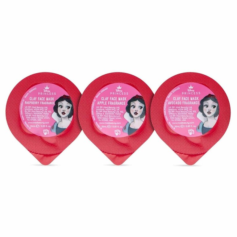 MAD BEAUTY TRIO DE MASQUE À L'ARGILE POUR LE VISAGE - BLANCHE-NEIGE