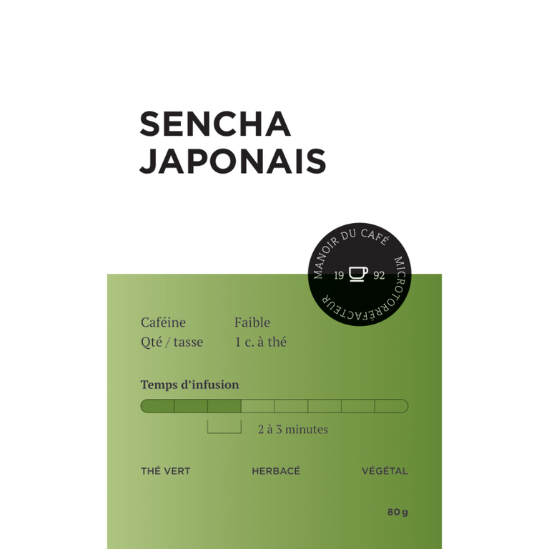MANOIR DU CAFÉ SACHET DE THÉ - SENCHA JAPONAIS