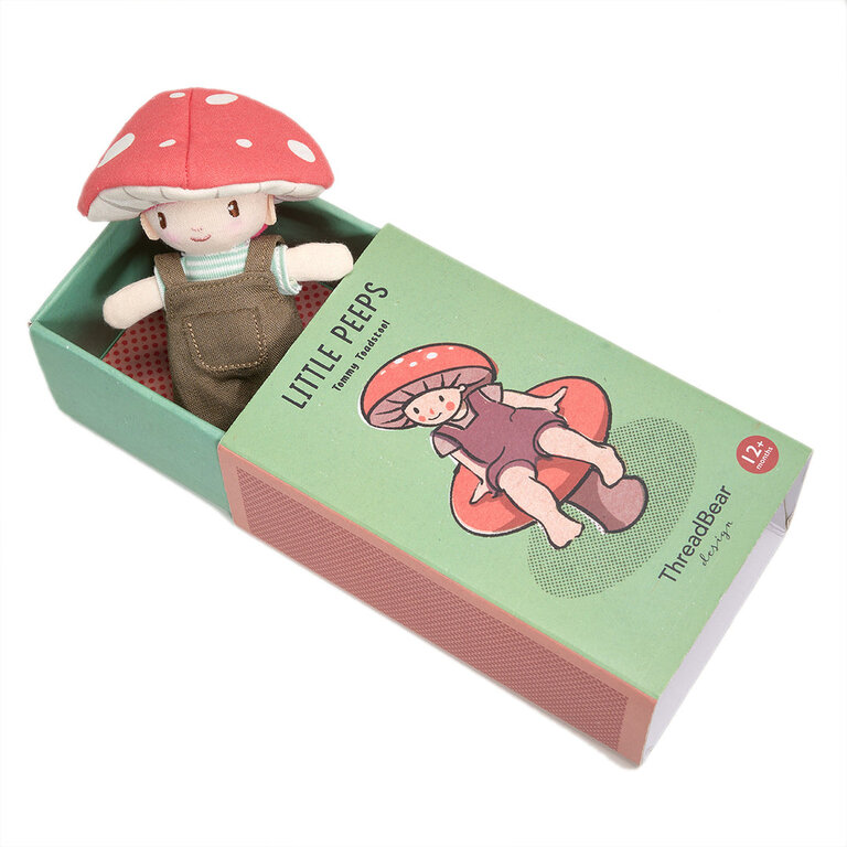 THREADBEAR PETITE POUPÉE LITTLE PEEPS - TOMMY TOADSTOOL
