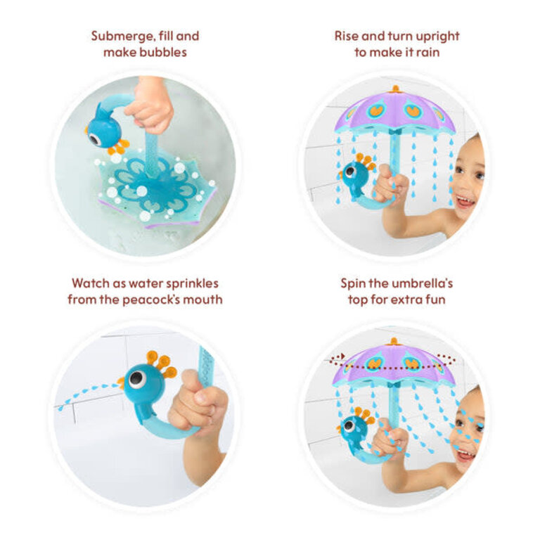 YOOKIDOO JOUET DE BAIN - PLUIE PARAPLUIE PAON