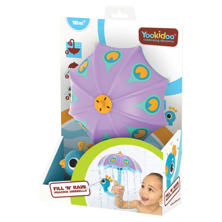 YOOKIDOO JOUET DE BAIN - PLUIE PARAPLUIE PAON
